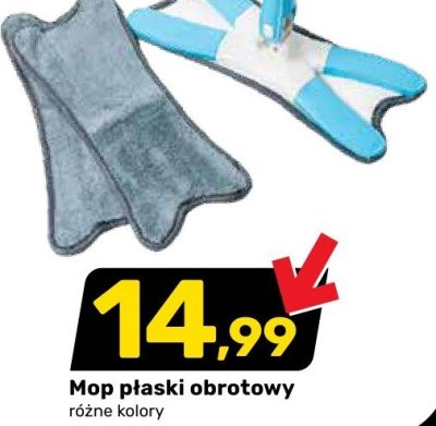 Mop płaski obrotowy promocja w Bricomarche