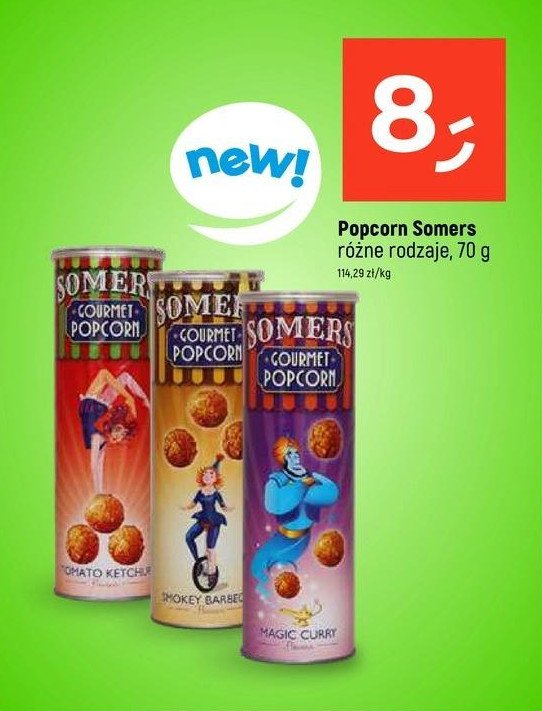 Popcorn magic curry Somers gourmet promocja w Dealz