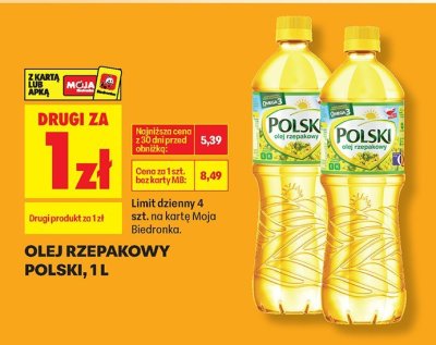 Olej promocja w Biedronka