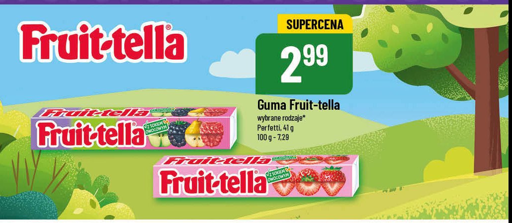 Cukierki do żucia owocowy ogród Fruittella promocja