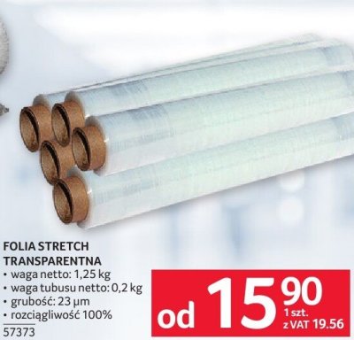 Folia stretch transparentna 57373 promocja w Selgros