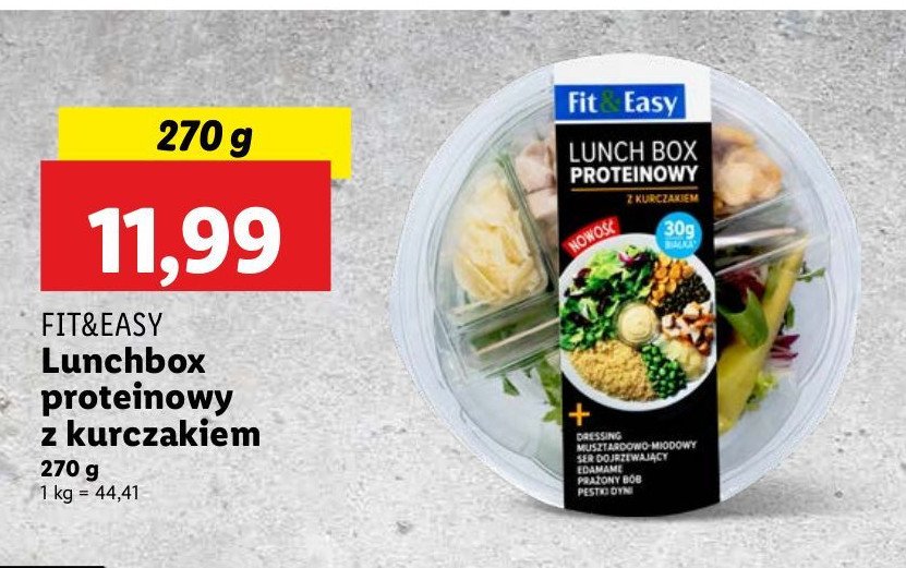 Lunchbox proteinowy z kurczakiem Fit & easy promocja