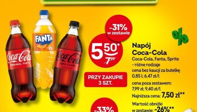 Nap贸j Sprite zero promocja w 呕abka
