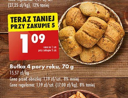 Bułka 4 pory roku promocja