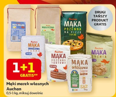 Mąka marek własnych Auchan promocja w Auchan