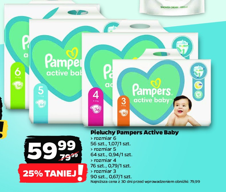 Pieluszki dla dzieci 6 Pampers active baby promocja