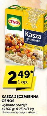 Kasza jęczmienna Cenos promocja w ABC