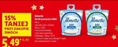 Serek puszysty lekki z ziołami promocja w Lidl