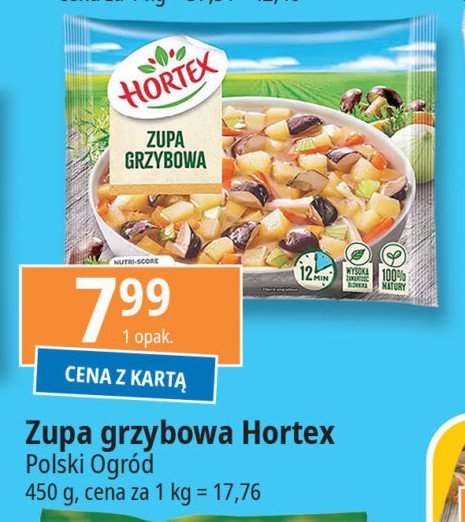 Zupa grzybowa Hortex promocja w Leclerc