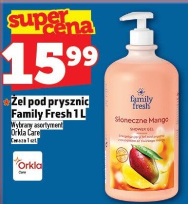 Żel pod prysznic Family Fresh 1L promocja w TOPAZ
