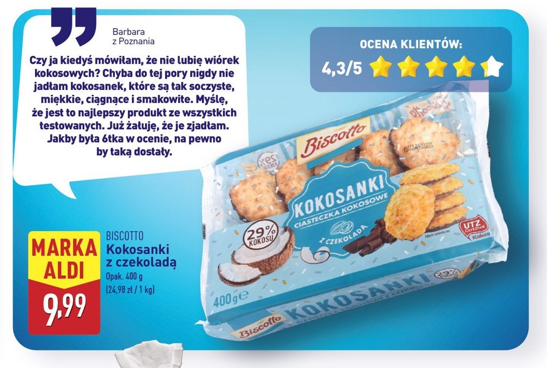 Kokosanki z czekoladą Biscotto promocja