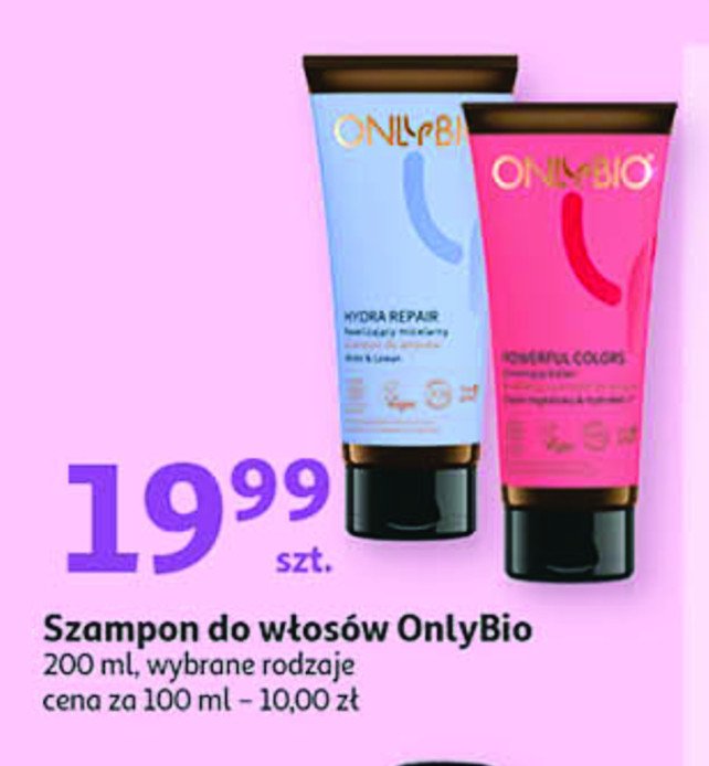 Nawilżający micelarny szampon do włosów hydra repair Only bio Onlybio promocja