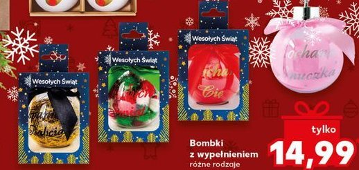 Bombka z wypełnieniem promocja w Kaufland