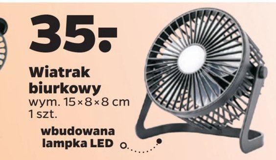 Wiatrak biurkowy 15 x 8 x 8 cm promocja