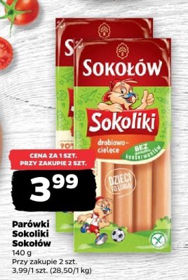 Parówki Sokołów Sokoliki promocja w Netto