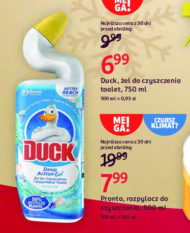 Żel do wc marine Duck deep action gel promocja