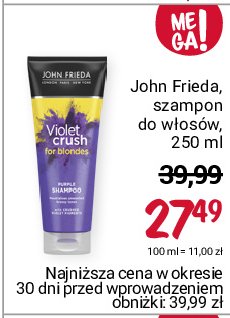 Szampon przeciw żółknięciu włosów John frieda violet crush promocja