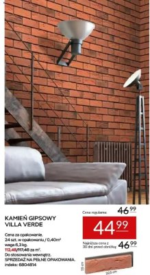Kamień dekoracyjny gipsowy Villa Verde Abra Meble promocja w Abra Meble