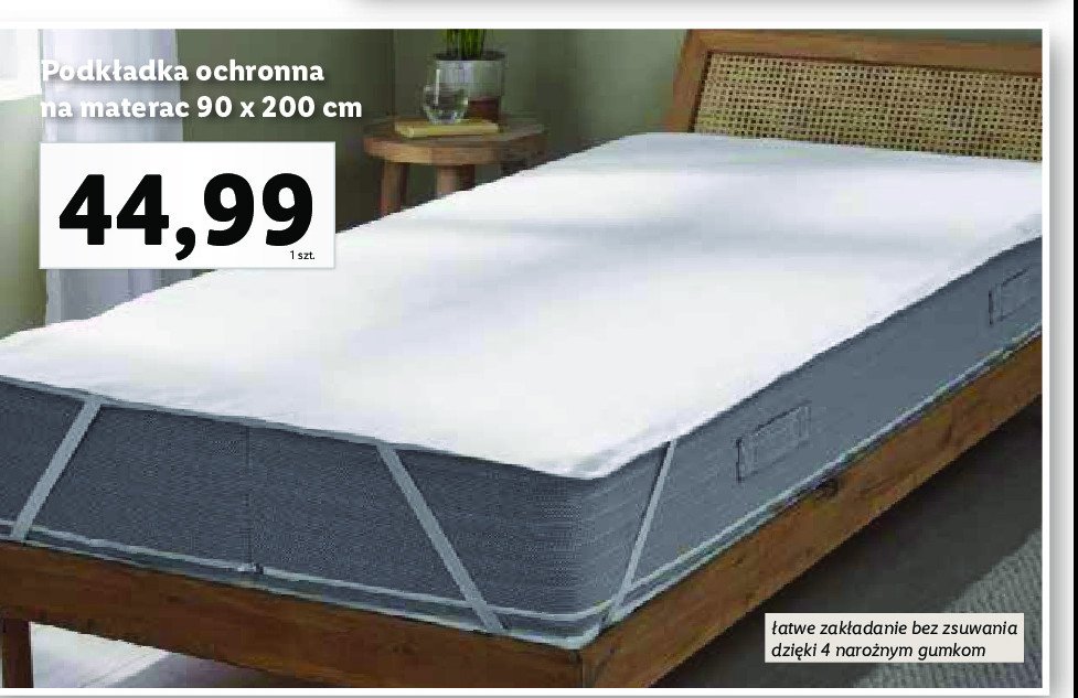 Podk艂adka ochronna na materac 90 x 200 cm LIVARNO HOME promocja