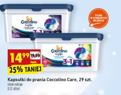 Kapsułki do prania black & dark Coccolino care promocja
