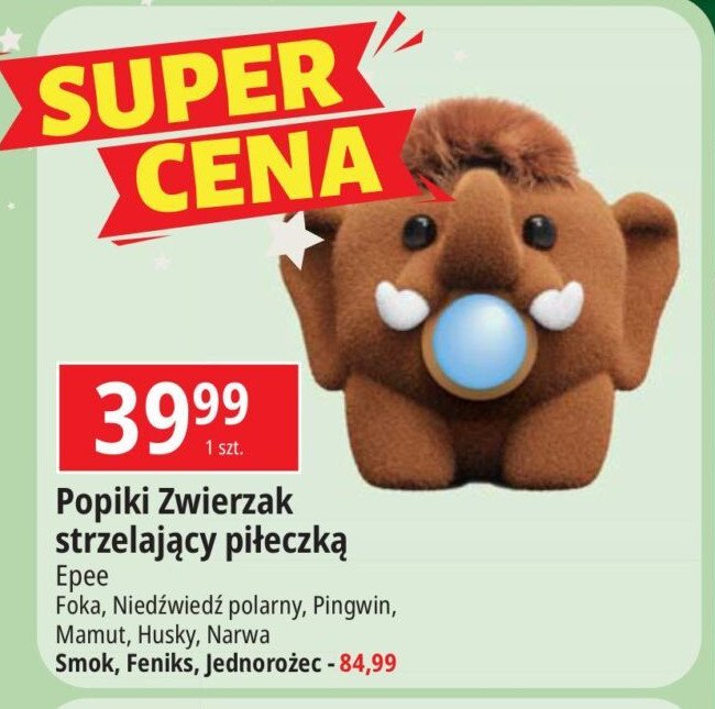 Zwierzak strzelający piłeczką popiki foka Epee promocja