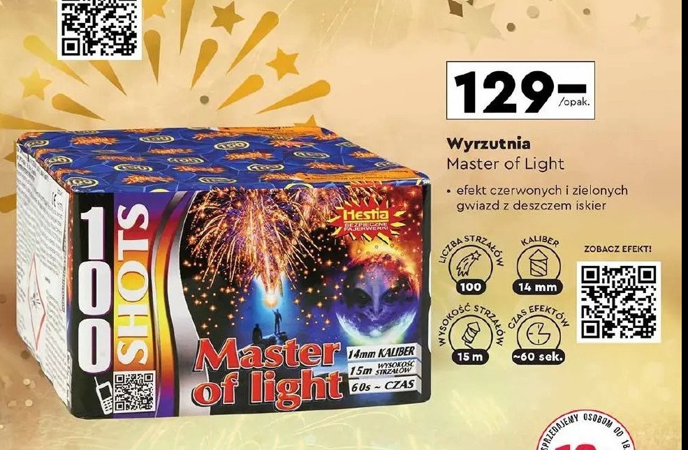 Wyrzutnia master of light Hestia promocja w Biedronka