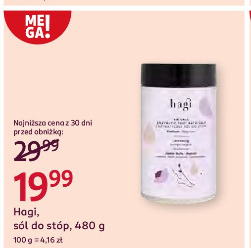 Enzymatyczna sól do stóp Hagi promocja w Rossmann