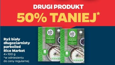 Ryż biały długoziarnisty parboiled Rice Market promocja w Netto