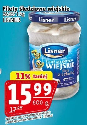 Filety śledziowe wiejskie LISNER promocja w Prim Market