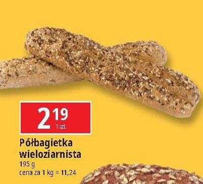 Półbagietka wieloziarnista promocja