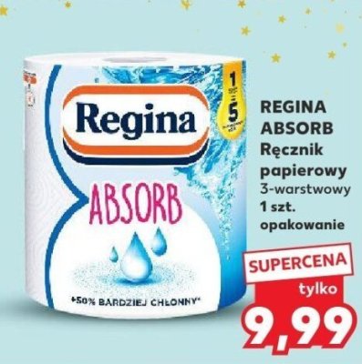 Ręcznik papierowy REGINA ABSORB 3-warstwowy 1 szt. promocja w Kaufland