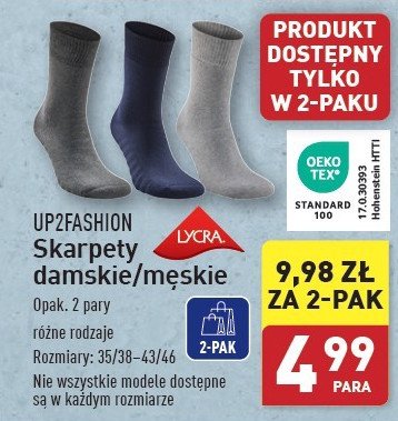 Skarpety damskie Up2fashion promocja