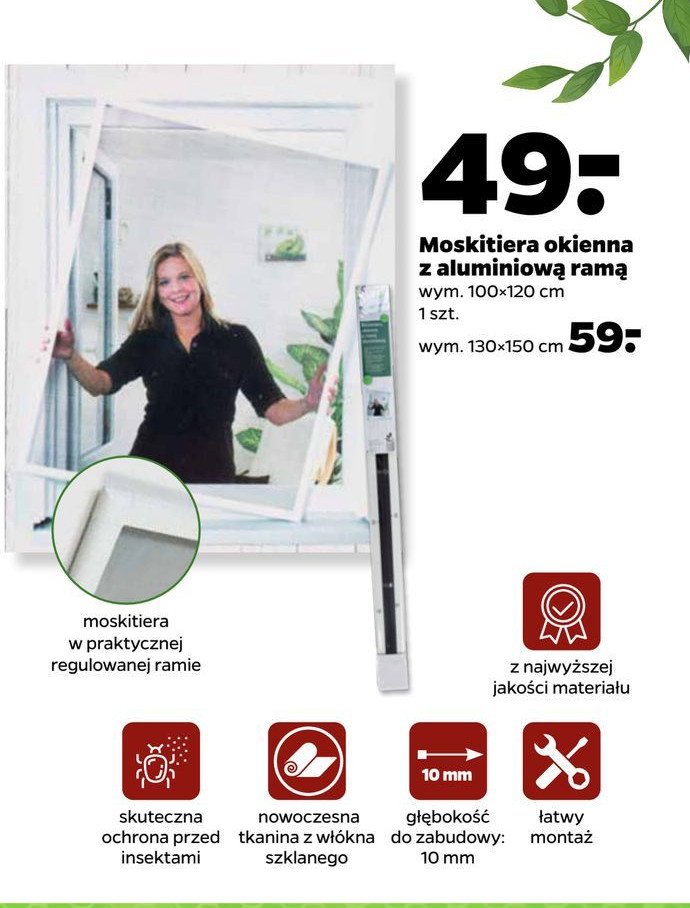 Moskitiera okienna promocja