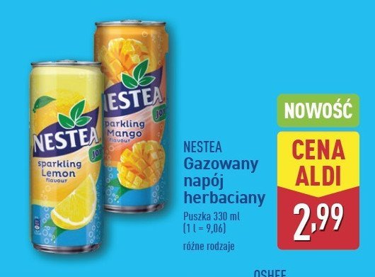 Napój lemon Nestea promocja w Aldi