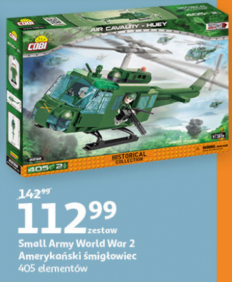 Klocki small army world war ii air cavalary huey Cobi promocja