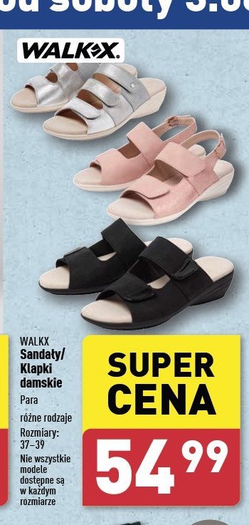 Klapki damskie rozm. 37-39 Walkx promocja