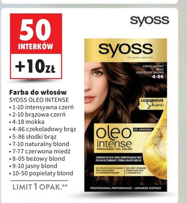 Krem koloryzujący 7-77 Syoss oleo intense promocja