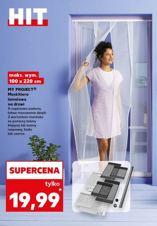 Moskitiera do drzwi balkonowych 100 x 220 cm K-classic myproject promocja