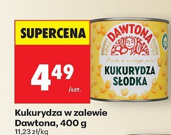 Kukurydza w zalewie Dawtona, 400g promocja w Biedronka