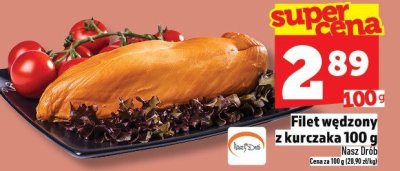 Filet wędzony z kurczaka 100 g promocja w TOPAZ