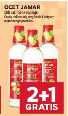Ocet Jamar 500 ml różne rodzaje promocja w Stokrotka