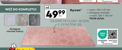 Dywan velvet 160 x 120 cm Smukee promocja