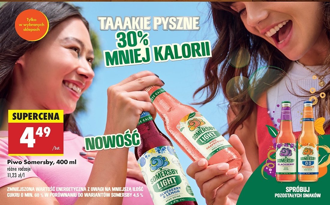 Piwo Somersby Blackberry promocja w Biedronka