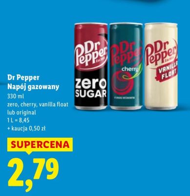Napój gazowany cherry promocja w Lidl