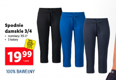 Spodnie sportowe damskie 3/4 rozm. xs-l promocja