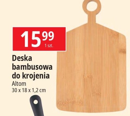 Deska bambusowa 30 x 18 x 1.2 cm Altom design promocja