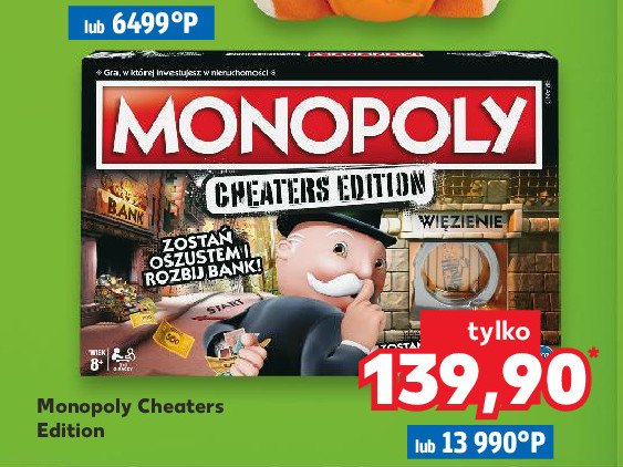 Monopoly cheaters edition Hasbro promocja