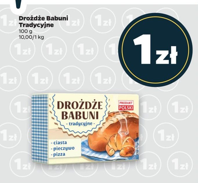 Drożdze babuni promocja w Netto