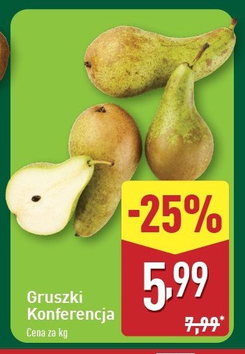 Gruszki konferencja promocja w Aldi