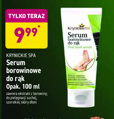 Serum borowinowe do r膮k Krynickie spa promocja